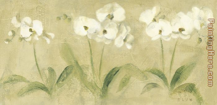 Row of Orchids painting - Cheri Blum Row of Orchids art painting